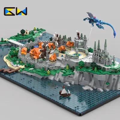 Lego-kompatible Bausteine, Architektur- und Straßenszenen - 4