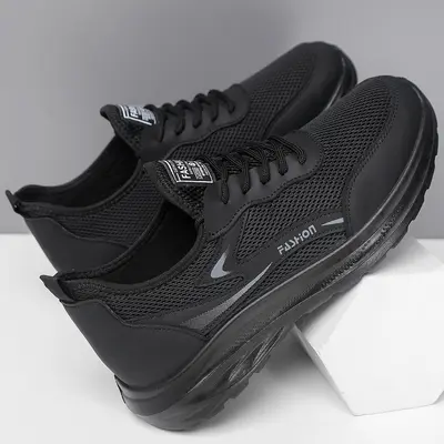 Men's Sports Shoes, Breathable Mesh Upper, Soft Thick Sole