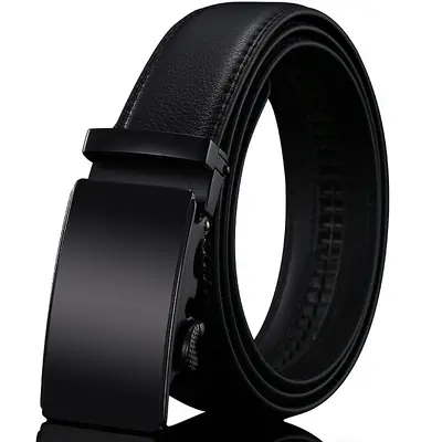Men's Genuine Leather Automatic Buckle Luxury Belt Wholesale Simple Versatile Denim Belt Manufacturer - 9