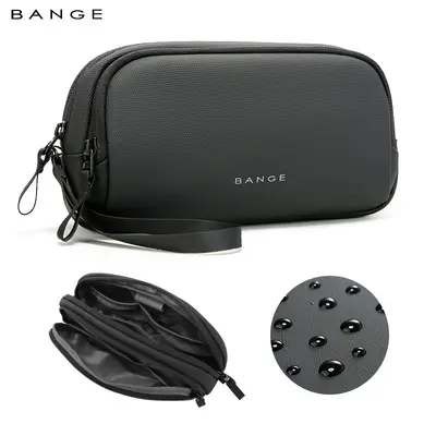 BANGE Travel Organizer Bag with Multiple Compartments for Cables
