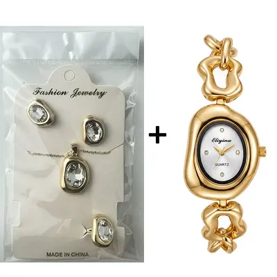 5-teiliges Damen-Quarzuhr-Set mit Armband - 9