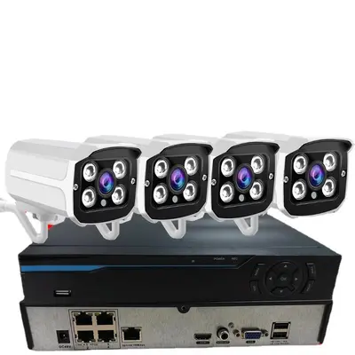 5MP POE IP Kamerasystem, 4-Kanal NVR Kit - 6