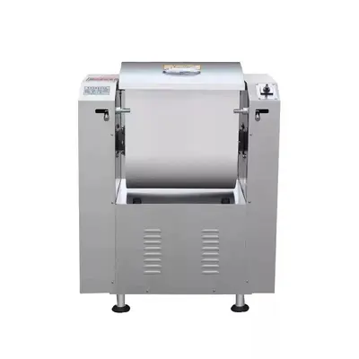 Ticari Yoğun Hazneli Pasta Yoğurma Makinesi Sessiz Ultra Düşük Gürültü 15 kg 25 kg Otomatik Yüksek Kapasiteli Hamur Karıştırma Makinesi