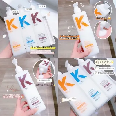 Amino Acid Fragrance Shampoo, Conditioner and Body Wash Set 500 ml