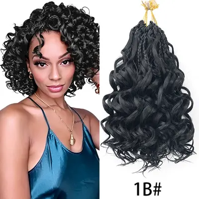 African Dreadlock Crochet Hair, Curly Synthetic Braiding Hair - 7
