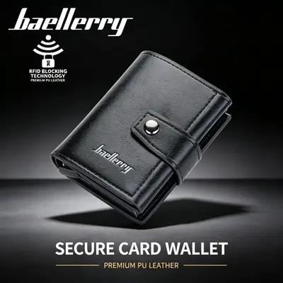 Men's RFID Card Holder with Aluminum Box and Multi-Card Slots