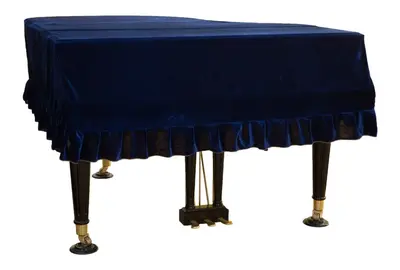 Gold Velvet Grand Piano Cover, Dust Cover (Bench Cover Not Included)