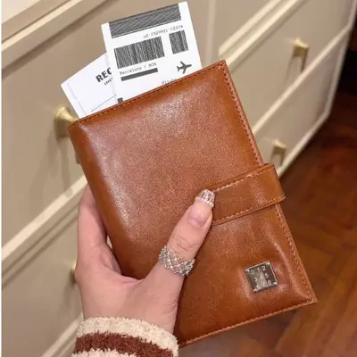 Women's Passport Holder Wallet, Multi-function Travel Document Organizer