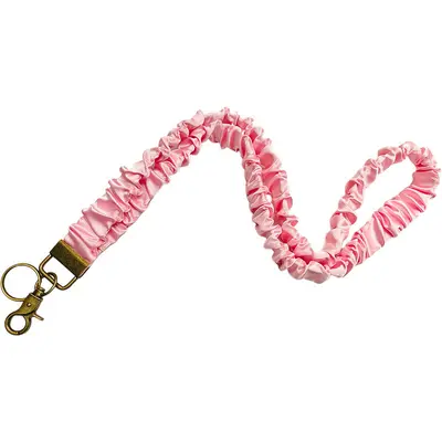 Large loop lanyard ID badge holder with metal buckle and long neck strap - 8