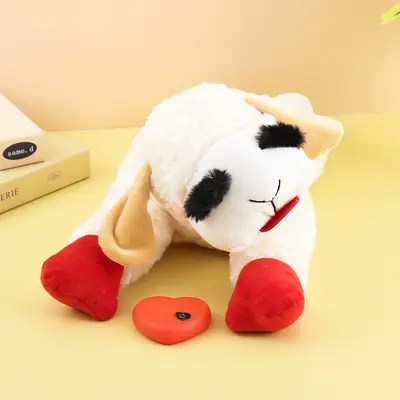 Heartbeat Pet Comfort Plush Toy for Cats and Dogs, Cartoon Heart Design - 11