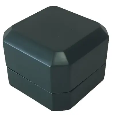 Yüksek Parlak Vernik 65x65x50mm Takı Kutusu Yüzük Kutusu Basit Tasarım Taşınabilir Seyahat Yüzük Kutusu