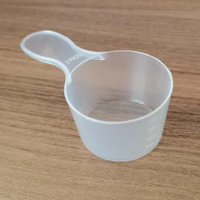 Toz kaşık PP ilaç kantitatif kaşık çamaşır deterjanı 20/25g 30g şeffaf plastik kaşık pişirme ölçüm kaşığı ölçekli - 11