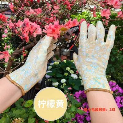 Floral Gardening Gloves, Puncture-Resistant and Waterproof, for Rose Planting - 8