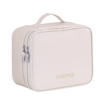 Double-Layer Large Makeup Bag, Portable Travel Cosmetic Organizer - 6