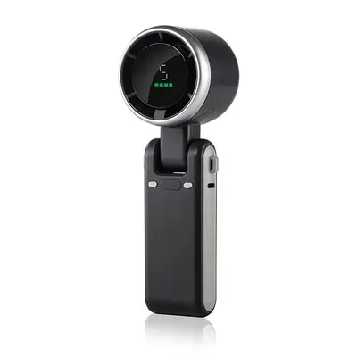 Turbo el fanı N607, dijital ekran, USB şarjlı, katlanabilir