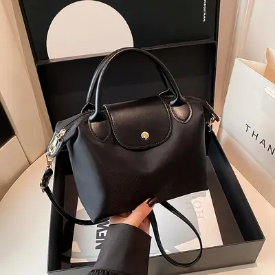 Two-Tone Matte Small Square Crossbody Bag for Women - 9