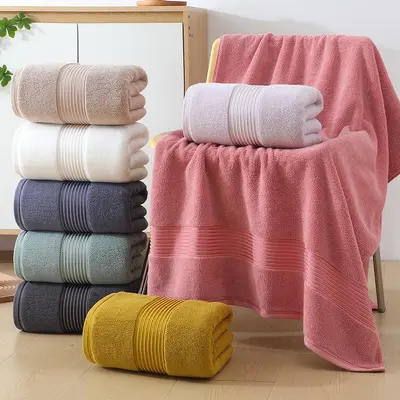Pure cotton towel bath set, absorbent, gift box - 4