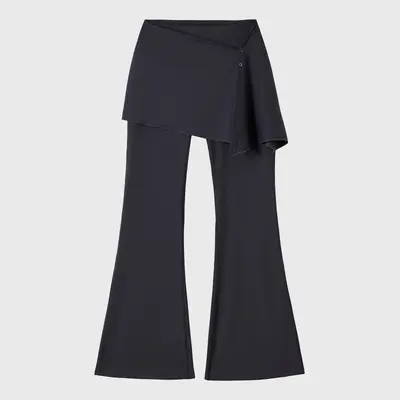 Two-Piece High-Waist Yoga Pants, Micro Flare, Butt-Lifting Panel - 12
