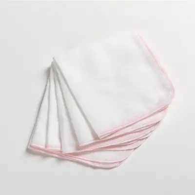 Reine Baumwoll-Gaze-Tücher Baby hochdicht Speicheltuch Baby Spucktuch doppellagig Fütterungstuch Waschtuch kleines quadratisches Handtuch Großhandel - 9