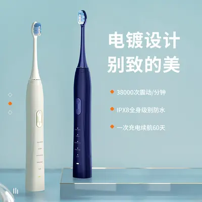 Ultrasonic Rechargeable Electric Toothbrush, Adult Couple Gift Model