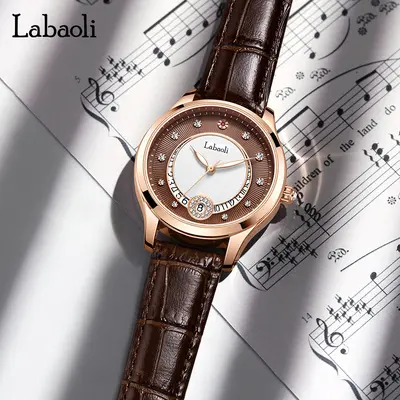 Labaoli mechanical women's watch, waterproof butterfly buckle - 2