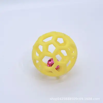 镂空球小狗玩具猫玩具TPR橡胶球圣诞节铃铛宠物玩具球源头厂家 - 8