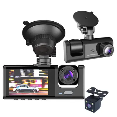 Full HD 1080P Gece Görüşlü Üçlü Kayıt Wifi Araç Kamerası, Geri Görüş Kayıt Cihazı - 8