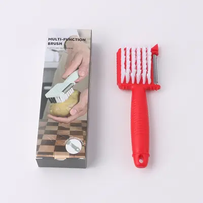 3-in-1 Fruit Peeler with Brush - 11