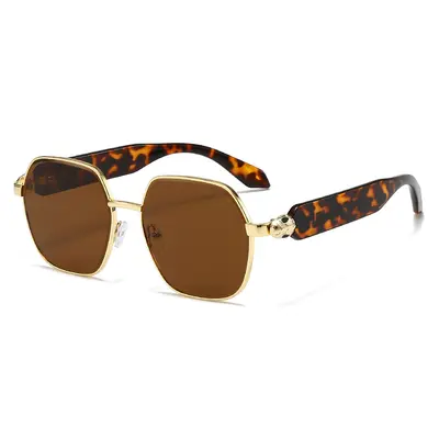 Women's Metal Frame Sunglasses with UV Protection, Celebrity Style - 12