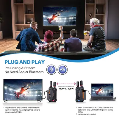 Professioneller SDI Wireless Transmitter HDMI Wireless Extender 5G Video Wireless Transmitter Fabrikverkauf