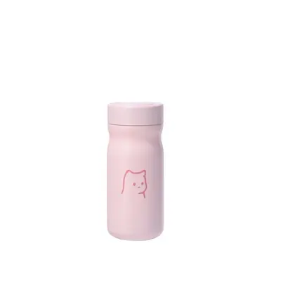 Sevimli Kedi Desenli 316 Paslanmaz Çelik Mini Termos Bardak, 240 ml - 6
