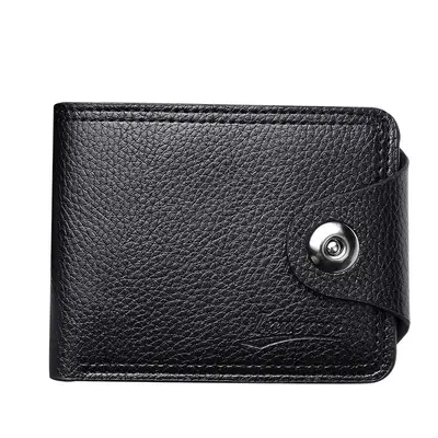Multi-Card Slot Men's Wallet, Short Design, with Coin Pocket - 6
