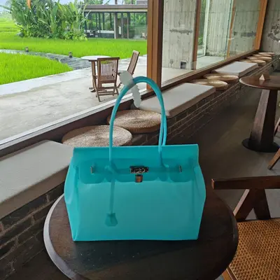 Transparent Silicone Jelly Tote Bag, Large Capacity for Women