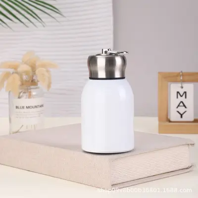 316 Stainless Steel Mini Thermos Cup with Lock Lid, Portable - 7