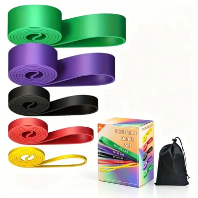 Fitness elastic band pull-up resistance band strength training elastic rope for men and women yoga stretching assistant pull band - 8