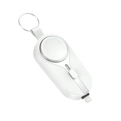 Keychain Ultra-Thin Mini Power Bank 2000 mAh with Wireless Charging, 2-in-1 - 7