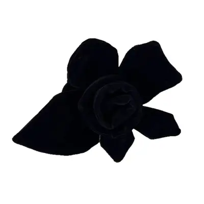 Velvet Rose Vintage French Claw Hair Clip, Yellow