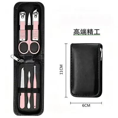 Stainless steel nail clipper set, 6-piece - 10