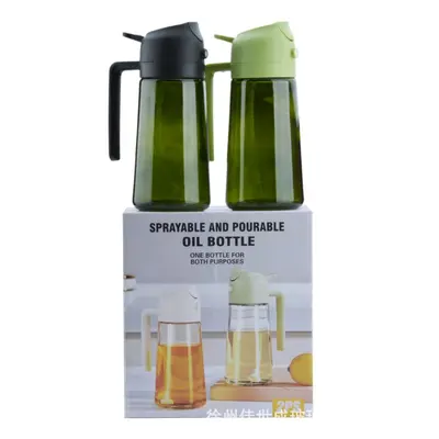 Yağ şişesi toptan sınır ötesi 470ml cam yağ şişesi ev kullanımı için büyük kapasiteli sprey ve dökme entegre yağ şişesi damlatmayan sprey ve dökme çift kullanımlı. - 11