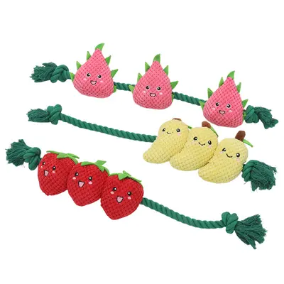 Hoopet Squeaky Dog Toy with Chew-Resistant Rope Knot for Small Dogs - 6