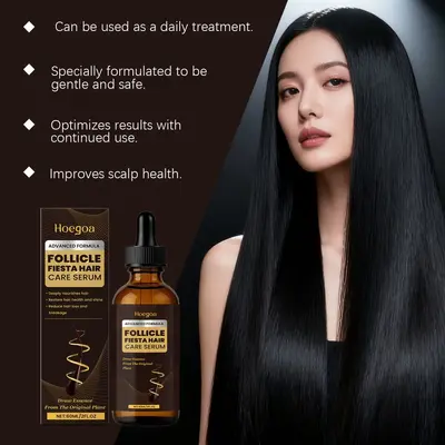 HOEGOA Hair Care Essential Oil, Gentle Moisturizing and Smoothing