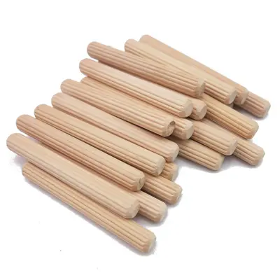 Ahşap dübel M8 x 40, düz ve çapraz damarlı