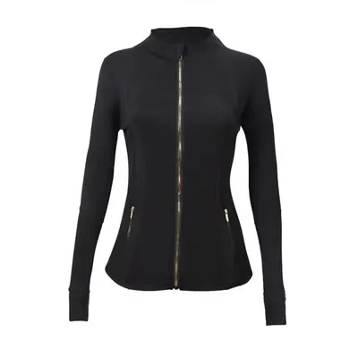 Lulu Same-Style Original Define Gold Zipper Yoga Wear Fitness Clothing Long Sleeve Running Sports Jacket - 12