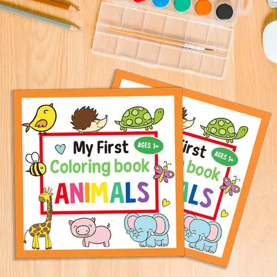 Children's Doodle Coloring Book, 30 Sheets with Cartoon Animals - 4