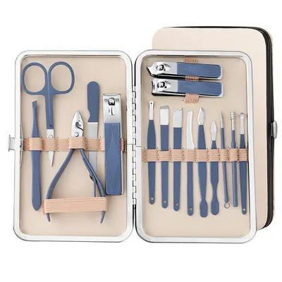 Personalisiertes 7-18-teiliges Pflegeset, Nagelschere, Beautyset, Nagelschere, vollständiges Nagelschereset, Maniküre-Werkzeugsatz, in Box