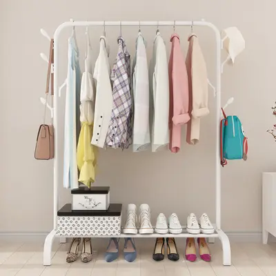 Freestanding Clothes Rack for Bedroom, Simple Coat Rack