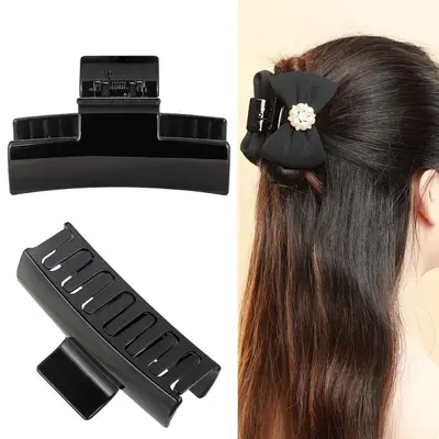 8.3cm Large Shark Clip Hair Clamp High Ponytail Back Head Half Claw Clip Sweet Cool Girls Personality Hair Accessory Hair Clip