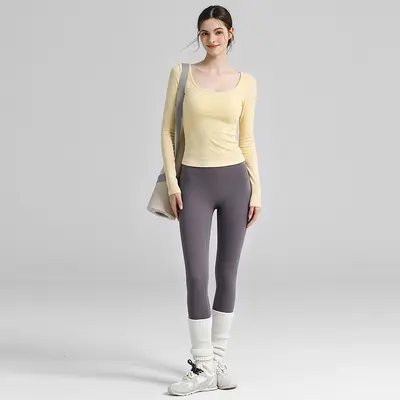 2026 Autumn Long Sleeve Open-Back Yoga and Pilates Wear - 10