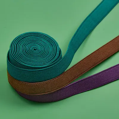 1cm Single-Sided Plush Elastic Band, Nylon Plaid, Bra Hem Trim - 3