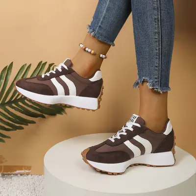 Women's Plus Size Chunky Dad Shoes, Thick Sole, Spring/Summer 2025 - 12